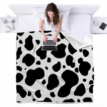Seamless Cow Print Blankets 71938511
