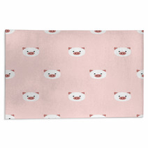 Seamless Cute Piggy Pattern Rugs 90278186