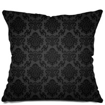 Seamless Damask Wallpaper Pillows 30527237