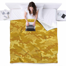Seamless Fashion Woodland Camouflage With Yellow Gold Spots Vector Military Camouflage Pattern Camouflage Textile Military Print Seamless Wallpaper Clothing Style Masking Repeat Print Blankets 139555432