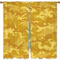 Seamless Fashion Woodland Camouflage With Yellow Gold Spots Vector Military Camouflage Pattern Camouflage Textile Military Print Seamless Wallpaper Clothing Style Masking Repeat Print Window Curtains 139555432
