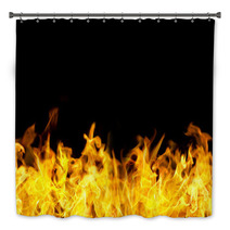 Seamless Fire Flames Border Bath Decor 38348146