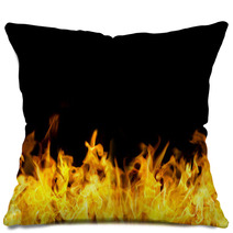 Seamless Fire Flames Border Pillows 38348146