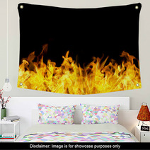 Seamless Fire Flames Border Wall Art 38348146