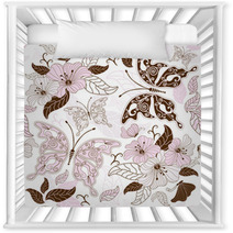 Seamless Floral Pattern Nursery Decor 38863132