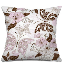 Seamless Floral Pattern Pillows 38863132
