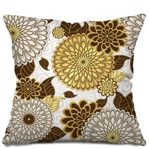 Seamless Floral Pattern Pillows 46232398
