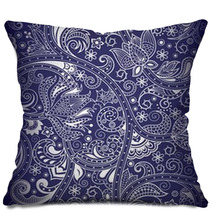 Seamless Floral Pattern Pillows 49474705