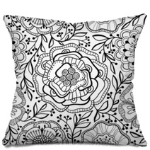 Seamless Floral Pattern Pillows 54459968