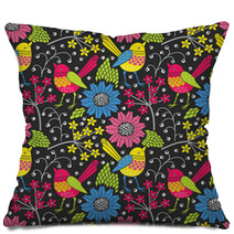 Seamless Floral Pattern Pillows 59979104