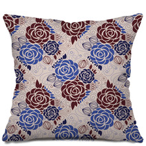 Seamless Floral Pattern Pillows 63408080