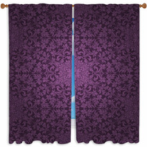 Seamless Floral Pattern. Retro Background Window Curtains 39985592