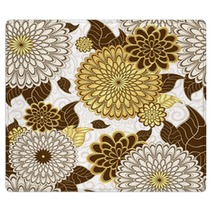 Seamless Floral Pattern Rugs 46232398