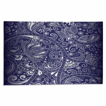 Seamless Floral Pattern Rugs 49474705