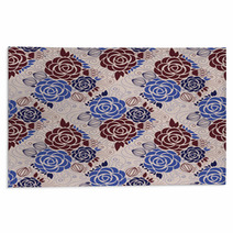 Seamless Floral Pattern Rugs 63408080