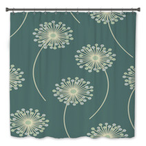 Seamless Floral Pattern -  Vector Illustration Bath Decor 49035292