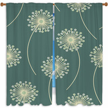 Seamless Floral Pattern -  Vector Illustration Window Curtains 49035292