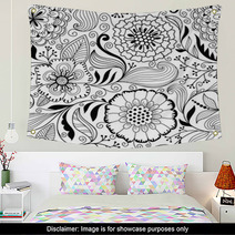 Seamless Floral Pattern Wall Art 54217372