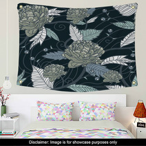 Seamless Floral Texture Wall Art 45274340