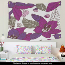 Seamless Floral Texture Wall Art 46963251