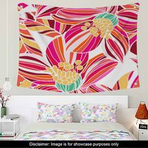 Seamless Floral Texture Wall Art 46963280