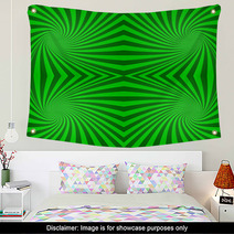 Seamless Green Abstract Swirl Background Wall Art 71194649
