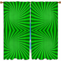 Seamless Green Abstract Swirl Background Window Curtains 71194649