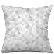 Seamless Grey Geometric Pattern Pillows 54351231