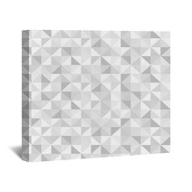 Seamless Grey Geometric Pattern Wall Art 54351231