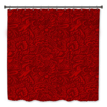 Seamless Grunge Red Texture Vector Background Bath Decor 59061002