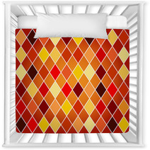 Seamless Harlequin Pattern orange And Red Tones Nursery Decor 42661518