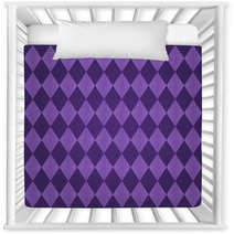Seamless Harlequin Pattern purple Nursery Decor 60668141