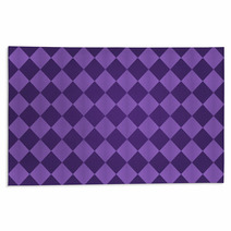 Seamless Harlequin Pattern purple Rugs 60668141
