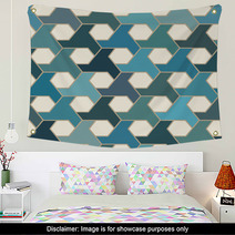 Seamless Islamic Tiles Pattern Wall Art 60049219