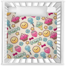 Seamless Kawaii Child Pattern With Cute Doodles Nursery Decor 47848392