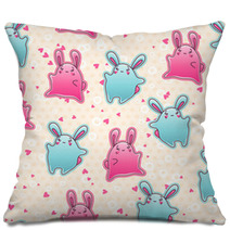 Seamless Kawaii Child Pattern With Cute Doodles Pillows 47848427