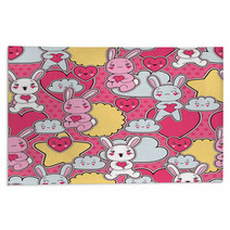 Seamless Kawaii Child Pattern With Cute Doodles Rugs 47917758
