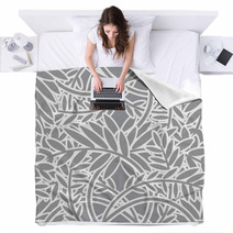 Seamless Leafy Pattern Blankets 1920434