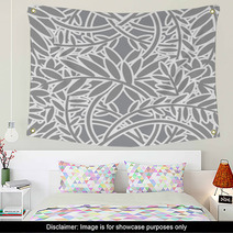 Seamless Leafy Pattern Wall Art 1920434