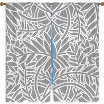 Seamless Leafy Pattern Window Curtains 1920434
