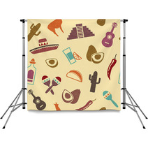 Seamless Mexican Background In Retrostyle Backdrops 50024151