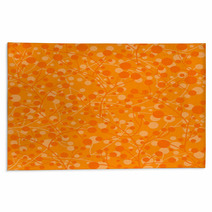 Seamless Orange Branches Rugs 58190603