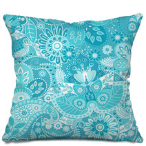 Seamless Paisley Pattern Pillows 66843881