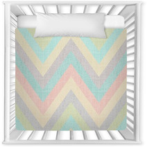 Seamless Pastel Multicolors Grunge Textured Chevron Pattern Nursery Decor 60970460