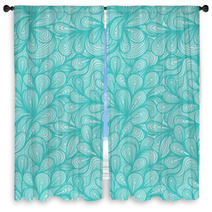 Seamless Pattern Cute Cartoon Swirls Window Curtains 58810530