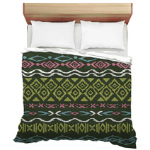 Seamless Pattern In Aztec Style Bedding 54725481