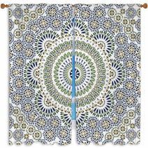 Seamless Pattern In Mosaic Ethnic Style. Window Curtains 59083927