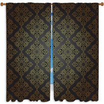 Seamless Pattern In Mosaic Ethnic Style. Window Curtains 59554165