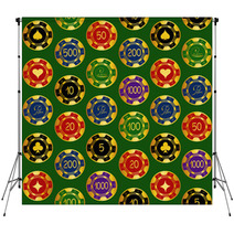 Seamless Pattern Of Casino Chips Backdrops 52105617