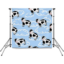 Seamless Pattern Of Cows Backdrops 63357204